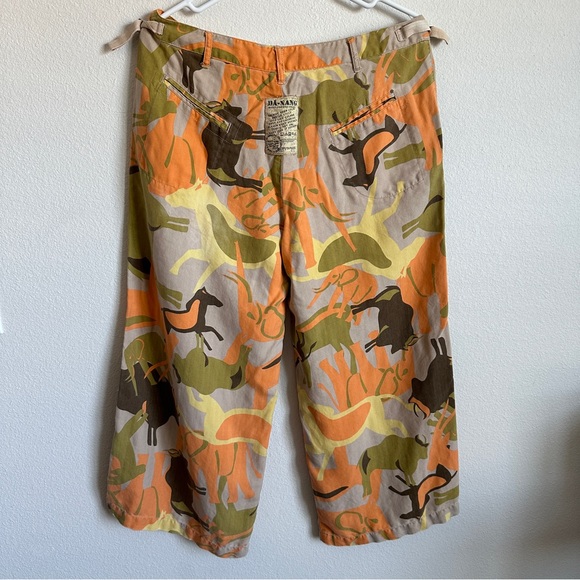 Da-Nang vintage horse print capri pants - Picture 4 of 5